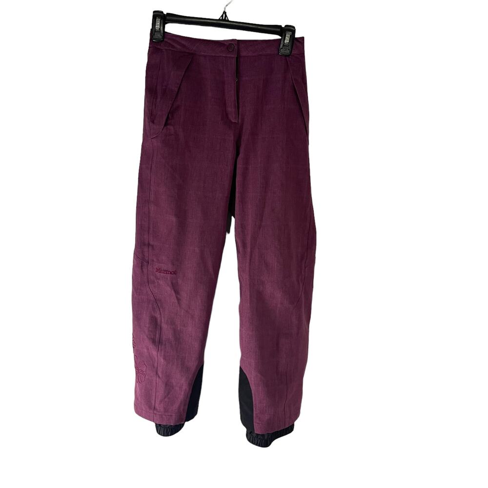 Marmot Girl's Size Large Membrain Red Fleece Lined Snow Pants